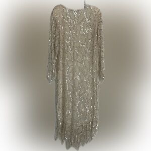 SAINT HONORE Vintage 80’s Beaded Silk Dress